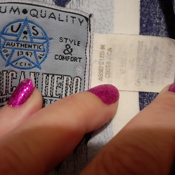 American Hero short sleeved button down shirt - Picture 2 of 2